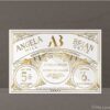 Great Gatsby Coterie white clear acrylic foil pressed invitation