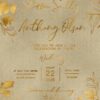 Not So Modest cream premium velvet foil pressed invitation
