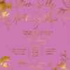 Not So Modest quartz shimmery paper foil pressed invitation