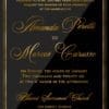 Classic Charm black clear acrylic foil pressed invitation