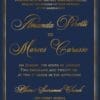 Classic Charm navy matte paper foil pressed invitation