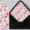 Pink Blossoms Envelope Liners