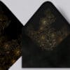 Peony Perfection foil pressed envelope liner