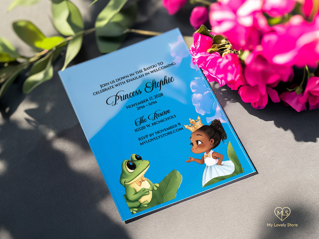 Princess and the Frog custom acrylic birthday invitation Princess and the Frog custom acrylic birthday invitation Princess and the Frog custom acrylic birthday invitation - Image 6