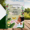 Princess and the Frog semi-transparent vellum birthday invitation