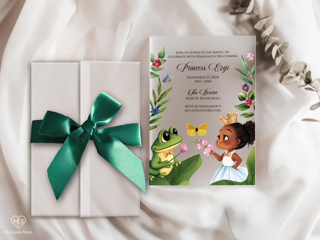Princess and the Frog white acrylic birthday invitation Princess and the Frog white acrylic birthday invitation Princess and the Frog white acrylic birthday invitation - Image 10